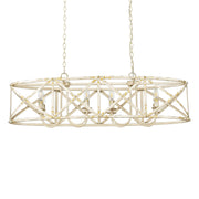 Alcott 8-Light Linear Pendant in Antique Ivory