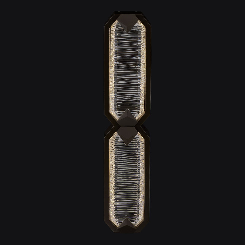 Carato Large LED Outdoor Wall Sconce in Bronze Fluorocarbon