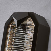 Carato Large LED Outdoor Wall Sconce in Bronze Fluorocarbon