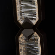 Carato Large LED Outdoor Wall Sconce in Bronze Fluorocarbon
