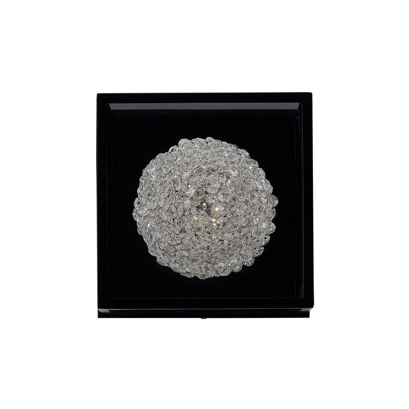 Lina Small Outdoor Wall Sconce in Matte Black