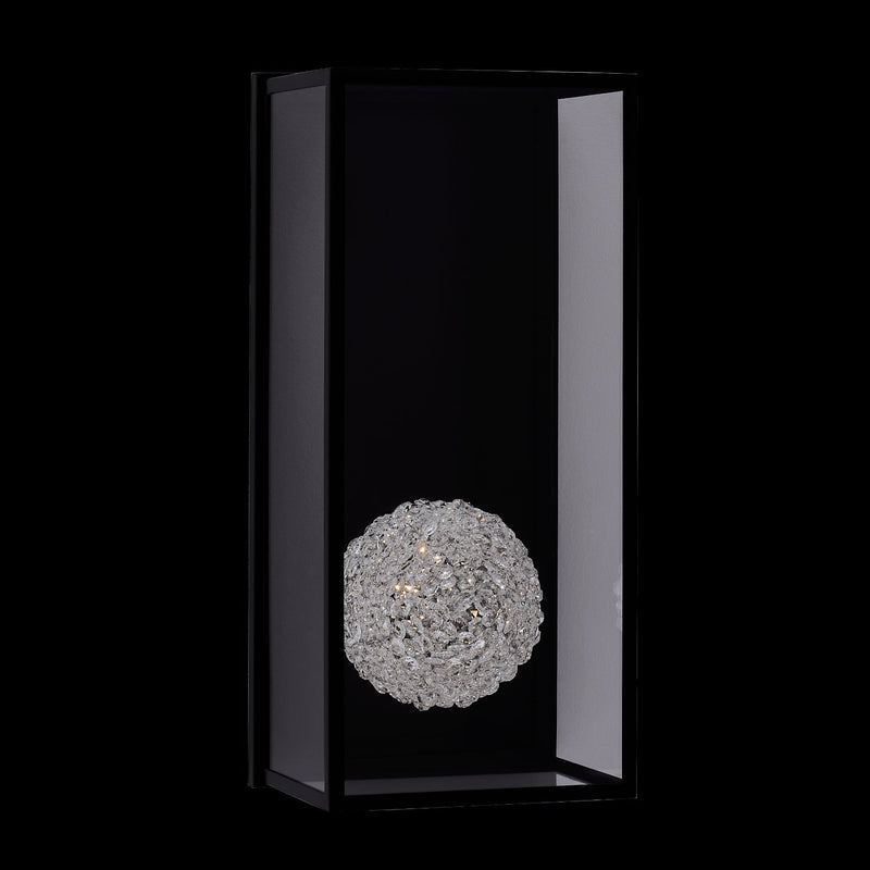 Lina Large Outdoor Wall Sconce in Matte Black
