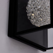 Lina Large Outdoor Wall Sconce in Matte Black