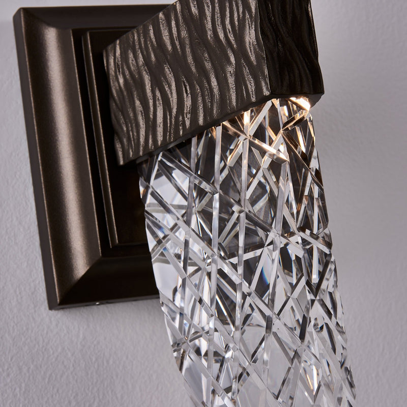 Mezza Small Outdoor Wall Sconce in Matte Black Fluorocarbon