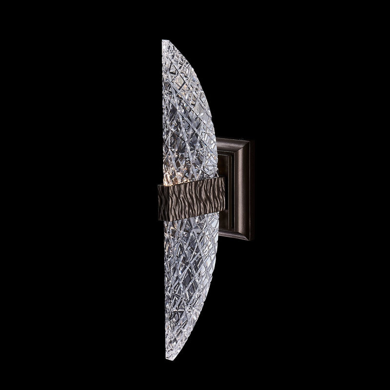 Mezza Large Outdoor Wall Sconce in Matte Black Fluorocarbon