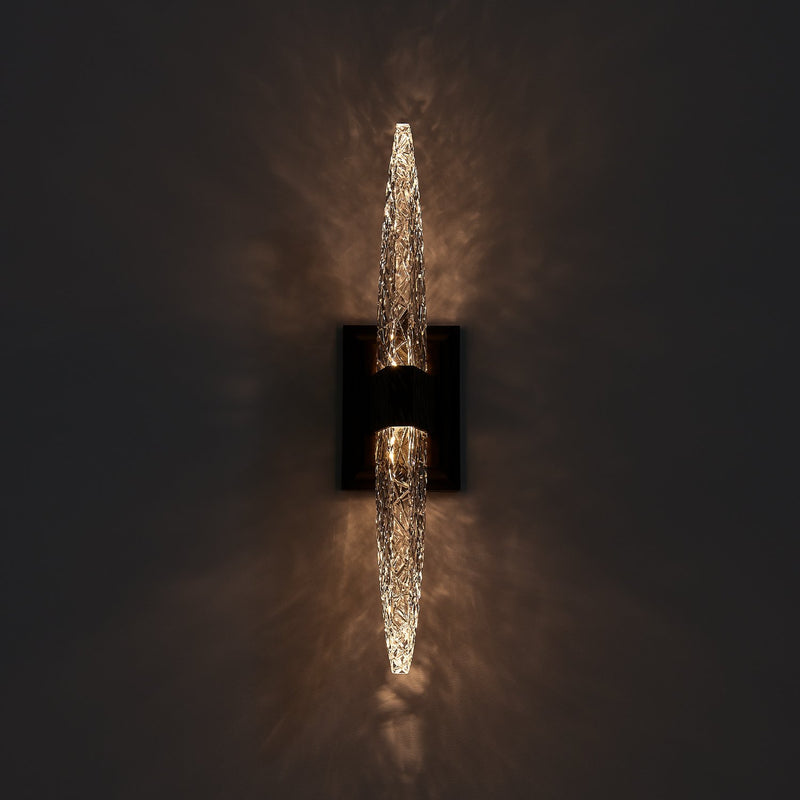 Mezza Large Outdoor Wall Sconce in Matte Black Fluorocarbon
