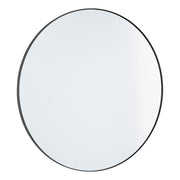 30" Round Mirror in Matte Black