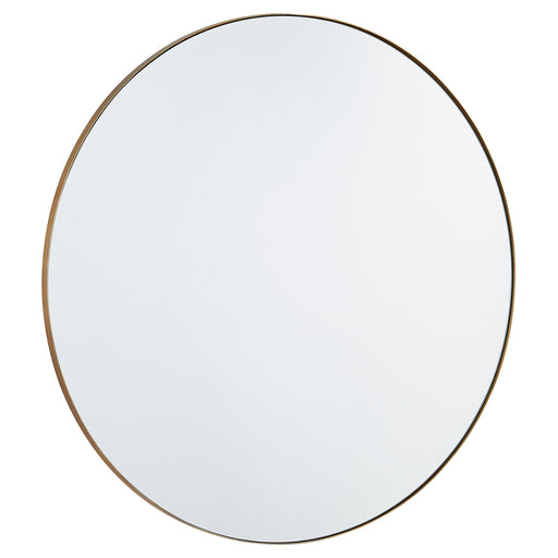 36" Round Mirror in Gold