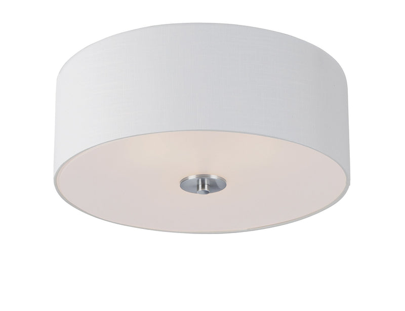 Bongo 3 Light Flush Mount in Satin Nickel