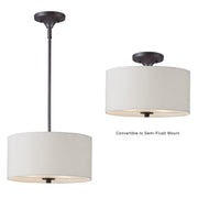 Bongo 2 Light 13" Pendant in Oil Rubbed Bronze