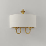 Bongo 1 Light Wall Sconce in Natural Aged Brass