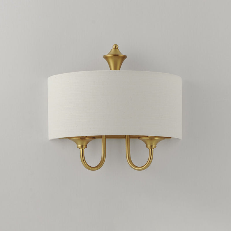 Bongo 1 Light Wall Sconce in Natural Aged Brass