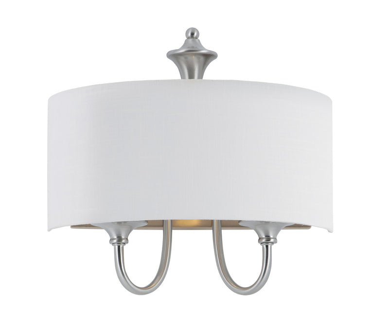 Bongo 1 Light Wall Sconce in Satin Nickel
