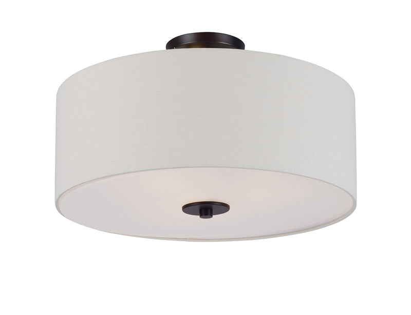 Bongo 3 Light Semi-Flush Mount in Oil Rubbed Bronze
