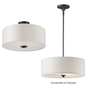 Bongo 3 Light Semi-Flush Mount in Oil Rubbed Bronze