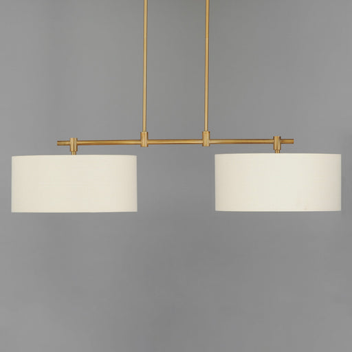 Bongo 2 Light 42" Linear Pendant in Natural Aged Brass