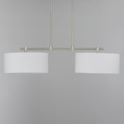 Bongo 2 Light 42" Linear Pendant in Satin Nickel
