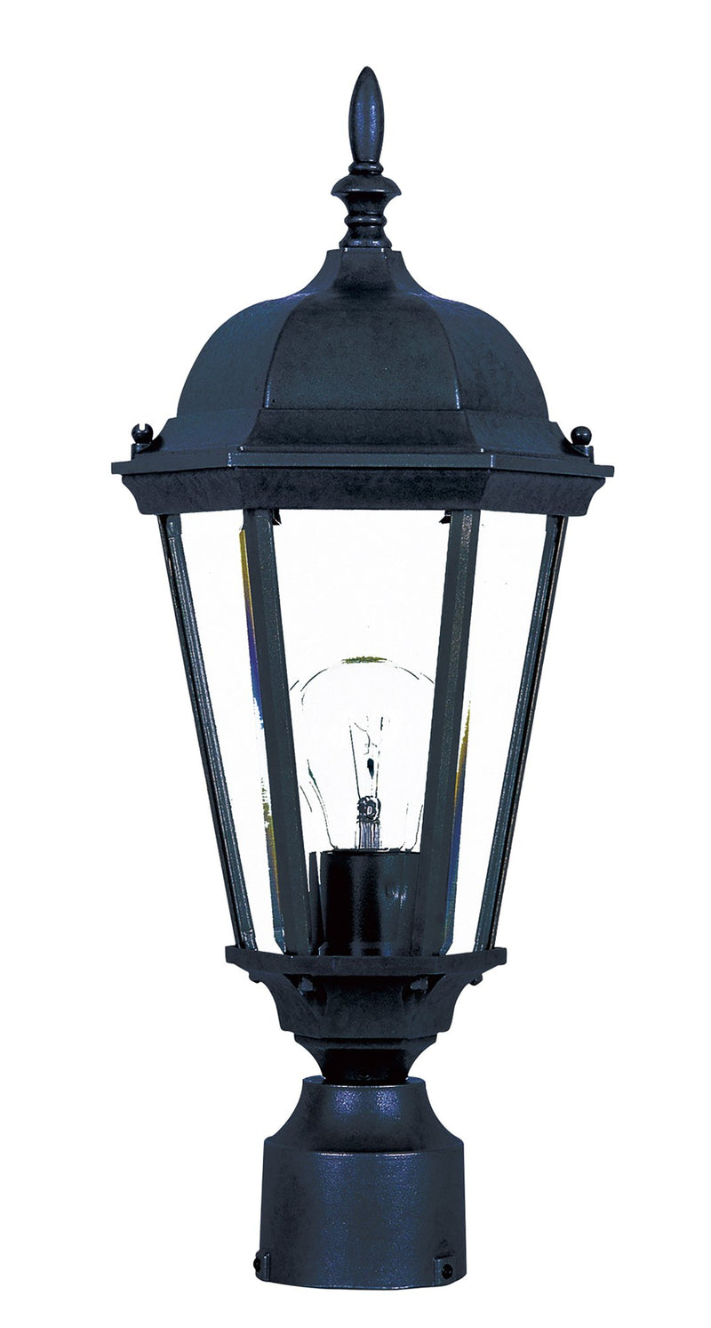 Westlake 1 Light 19" Outdoor Post Lantern in Black