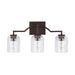 Carter 3-Light Vanity in Bronze - Lamps Expo