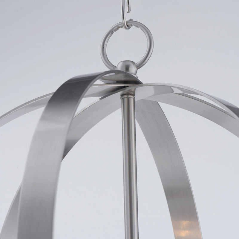 Provident 3 Light 12" Globe Chandelier in Satin Nickel