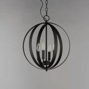 Provident 4 Light 16" Globe Chandelier in Black