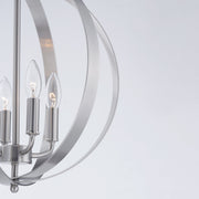 Provident 4 Light 16" Globe Chandelier in Satin Nickel