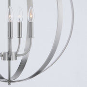 Provident 5 Light 24" Globe Chandelier in Satin Nickel