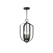 Provident 3 Light Cage Chandelier in Black