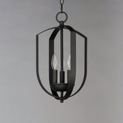 Provident 3 Light Cage Chandelier in Black