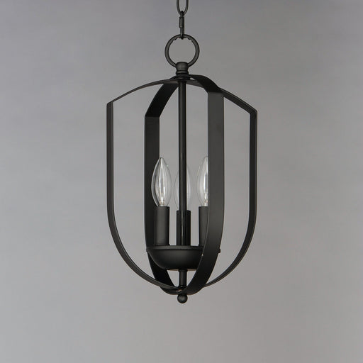 Provident 3 Light Cage Chandelier in Black