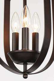 Provident 3 Light Cage Chandelier in Oil Rubbed Bronze