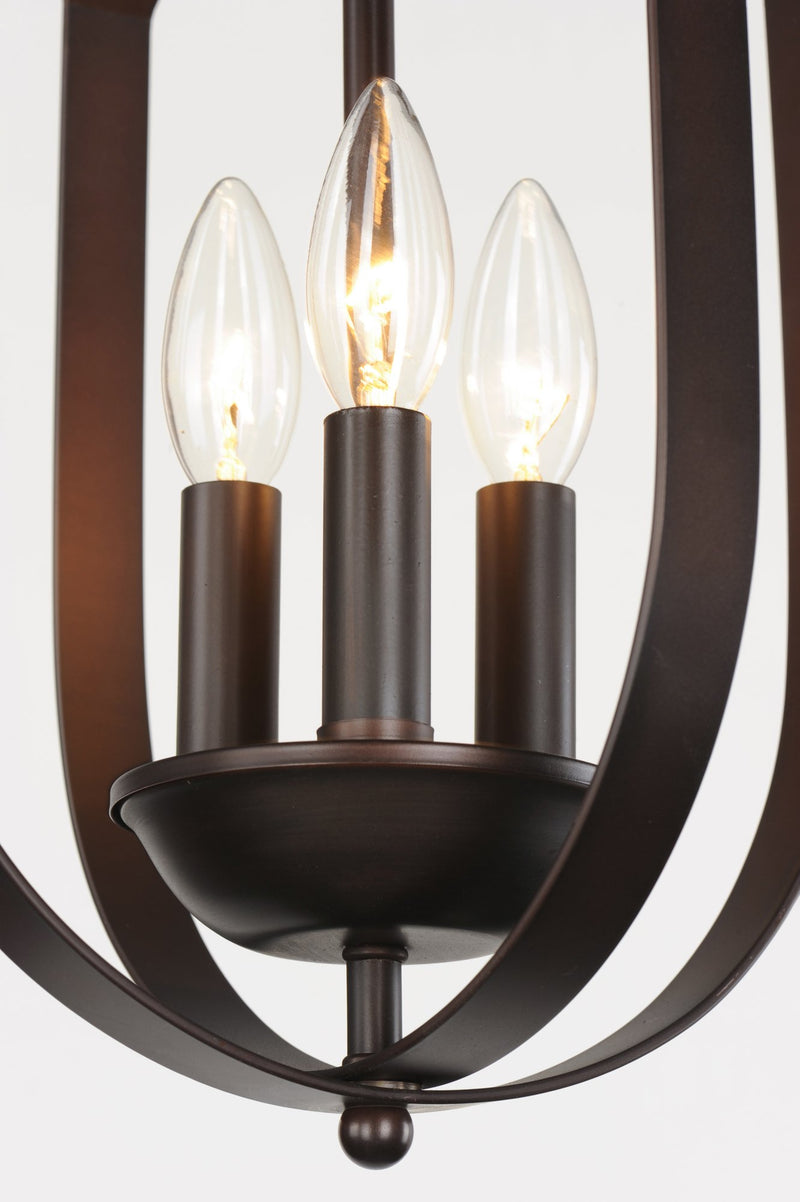 Provident 3 Light Cage Chandelier in Oil Rubbed Bronze
