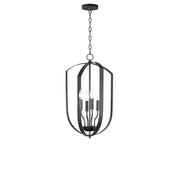 Provident 4 Light Cage Chandelier in Black