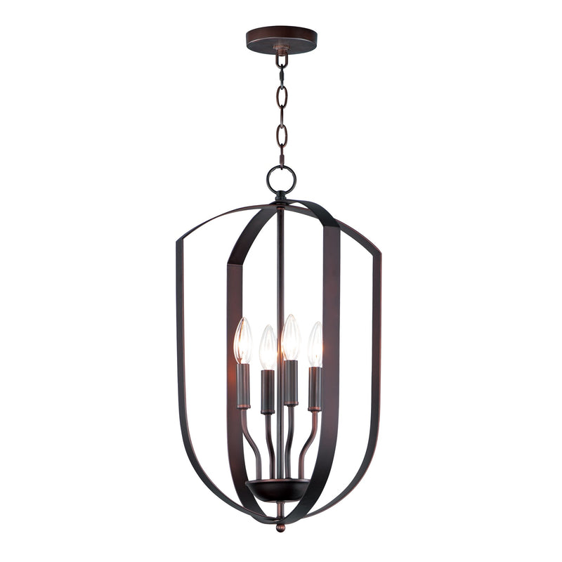 Provident 4 Light Cage Chandelier in Oil Rubbed Bronze