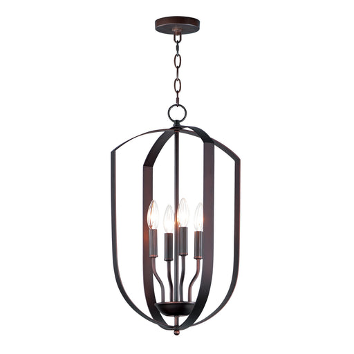 Provident 4 Light Cage Chandelier in Oil Rubbed Bronze