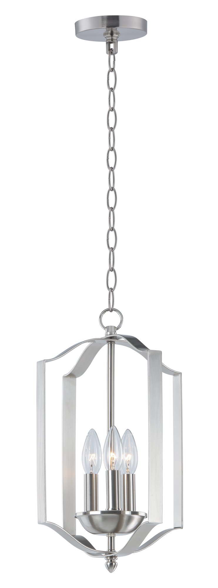 Provident 3 Light 10" Chandelier in Satin Nickel
