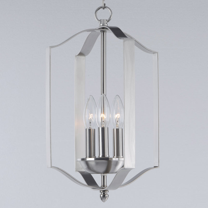 Provident 3 Light 10" Chandelier in Satin Nickel