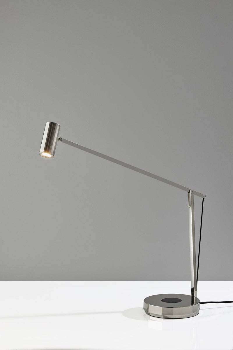 Turrell LED Desk Lamp in Polished Nickel