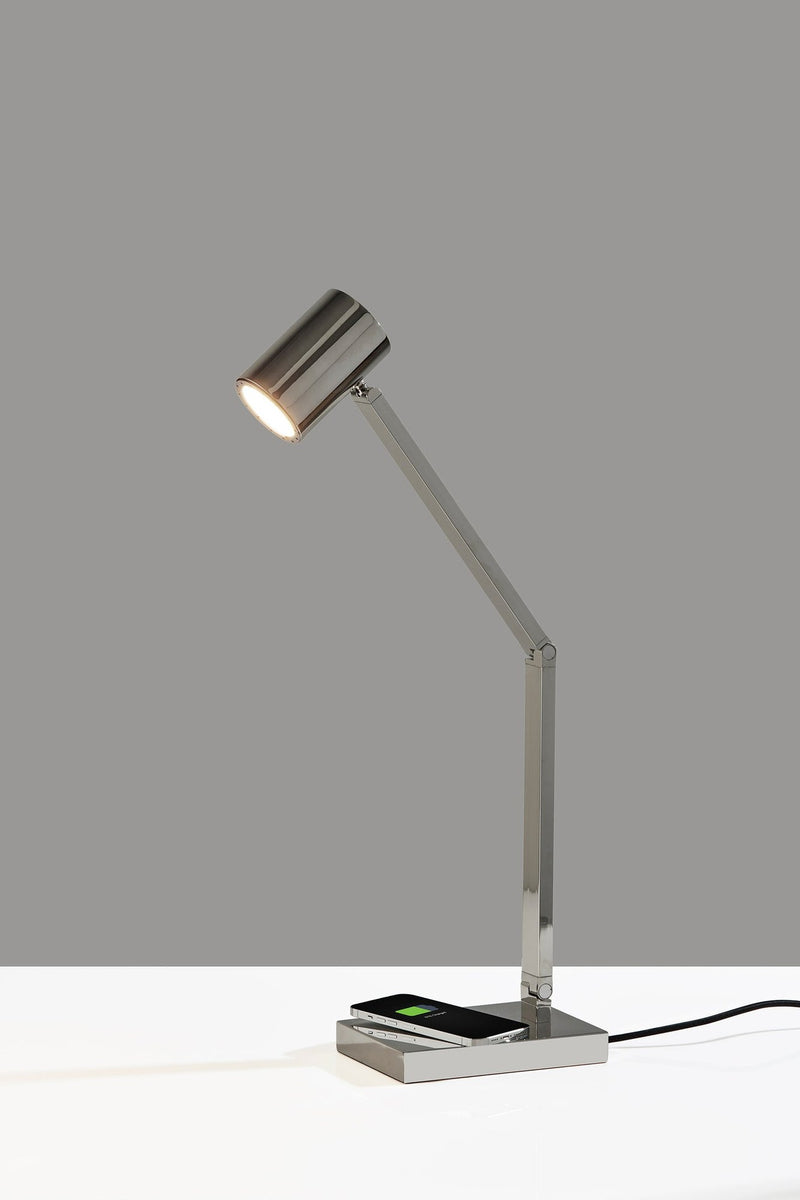 Newman Task Lamp in Polished Nickel