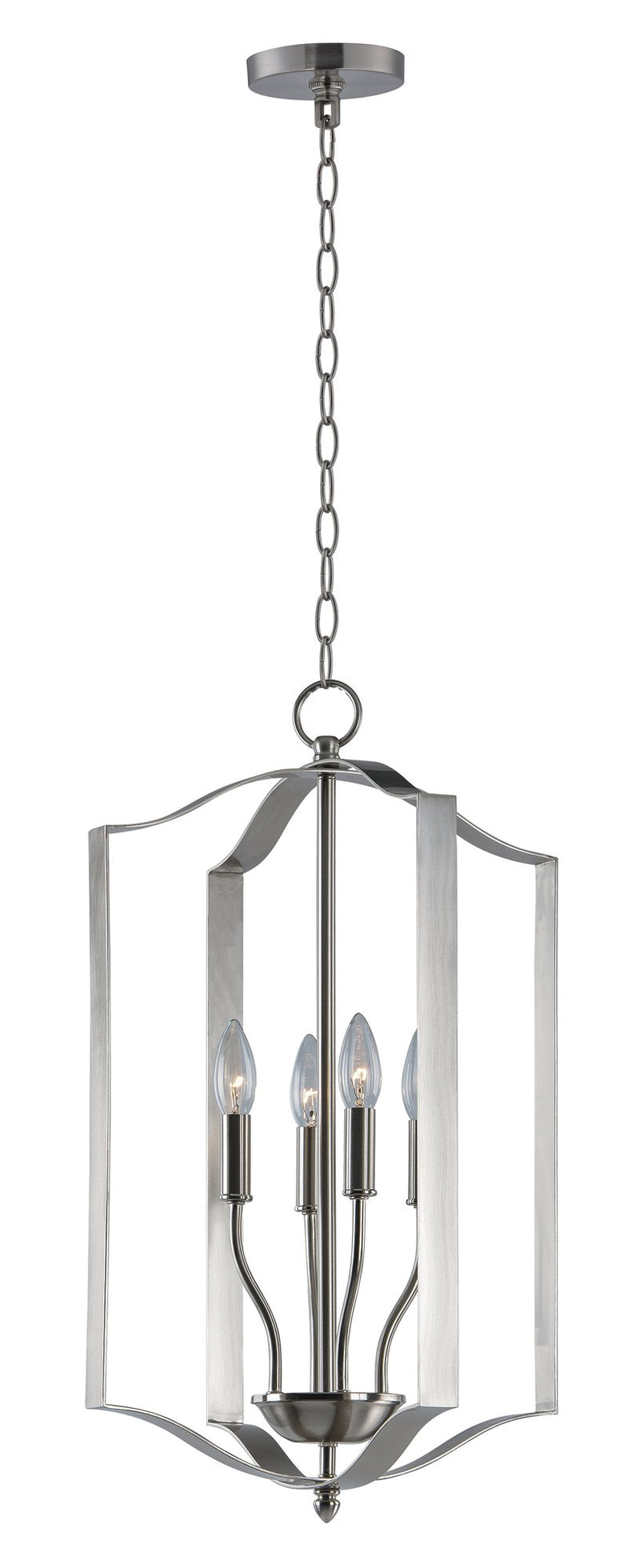 Provident 4 Light 15" Chandelier in Satin Nickel