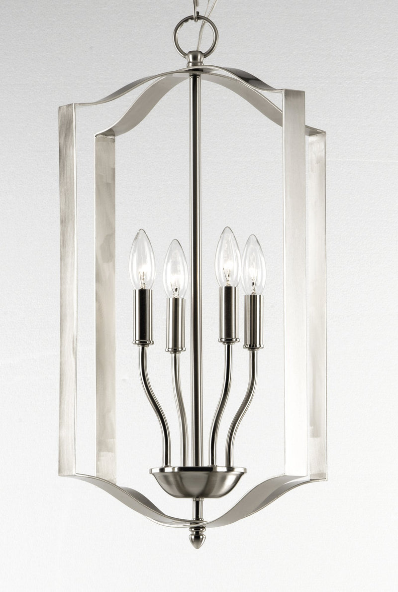 Provident 4 Light 15" Chandelier in Satin Nickel
