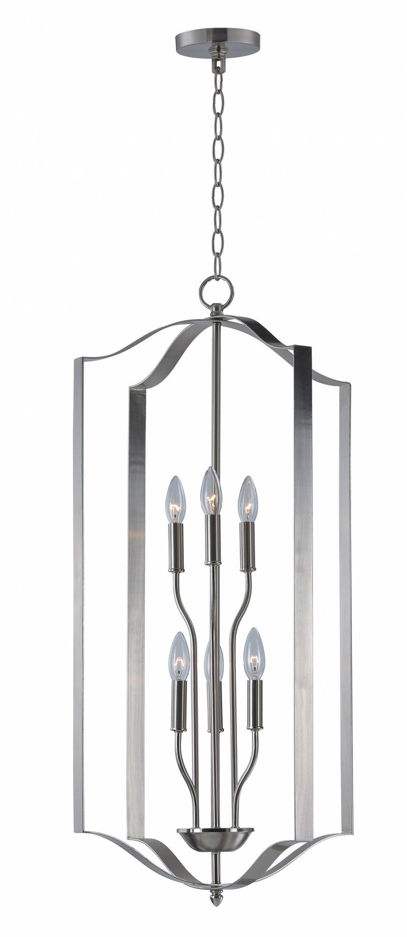 Provident 6 Light 18" Chandelier in Satin Nickel