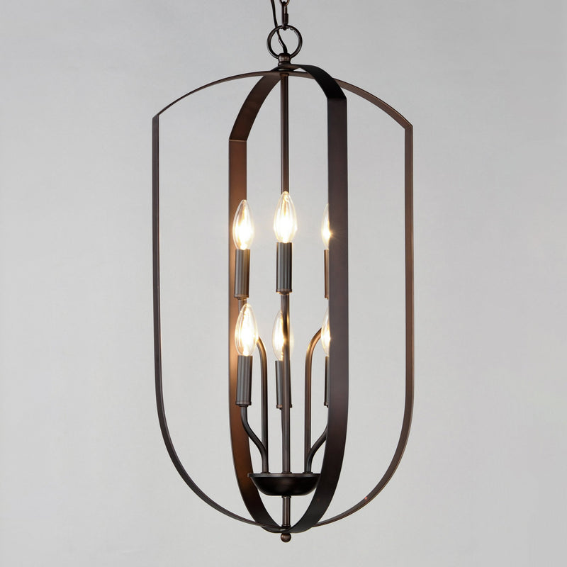 Provident 6 Light 15" Chandelier in Oil Rubbed Bronze