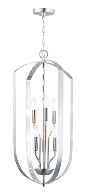 Provident 6 Light 15" Chandelier in Satin Nickel