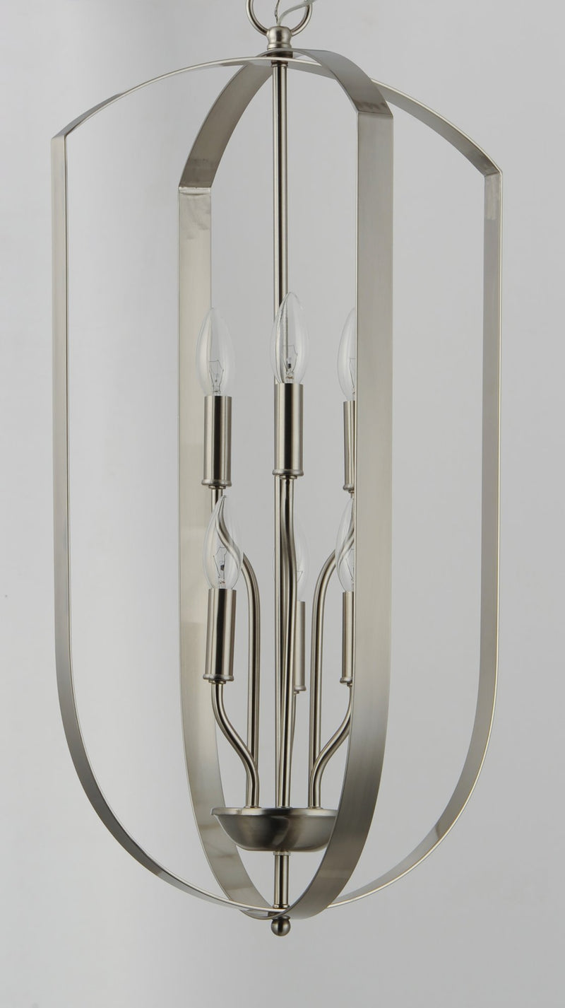 Provident 6 Light 15" Chandelier in Satin Nickel
