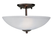 Logan 2 Light Semi-Flush Mount in Black