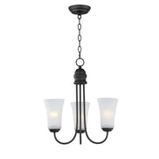 Logan 3 Light Chandelier in Black
