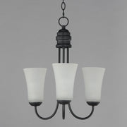 Logan 3 Light Chandelier in Black