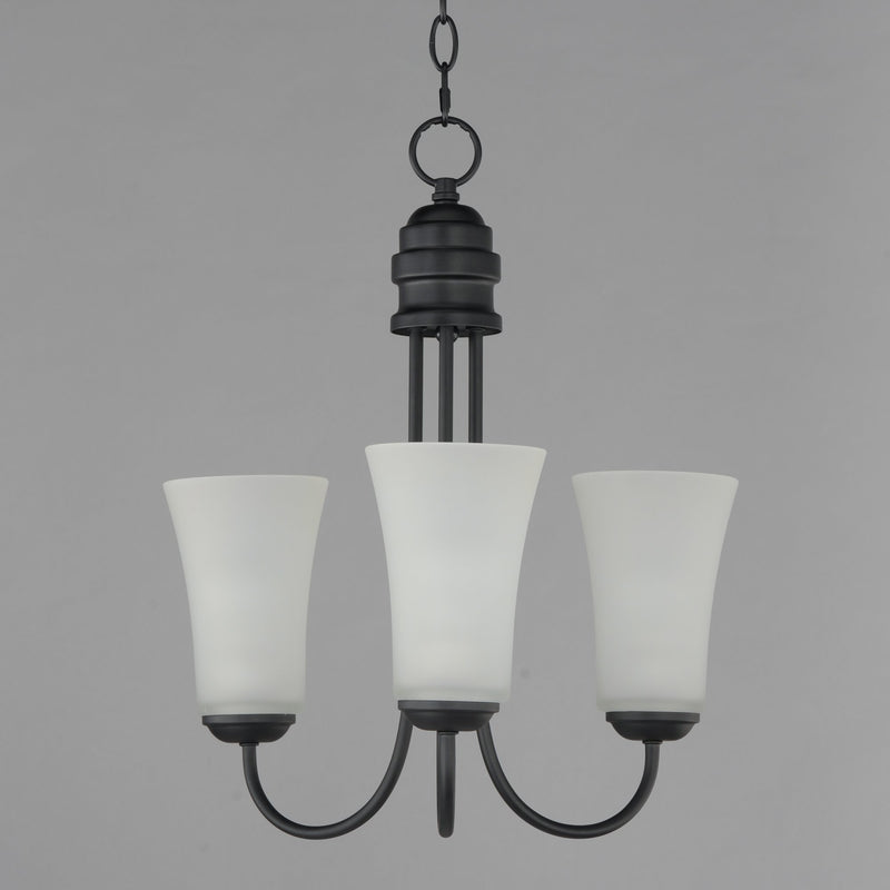 Logan 3 Light Chandelier in Black
