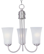 Logan 3 Light Chandelier in Satin Nickel